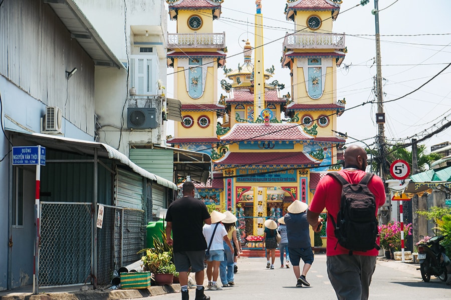 Visiting Cao Dai Temple in the Mekong Delta