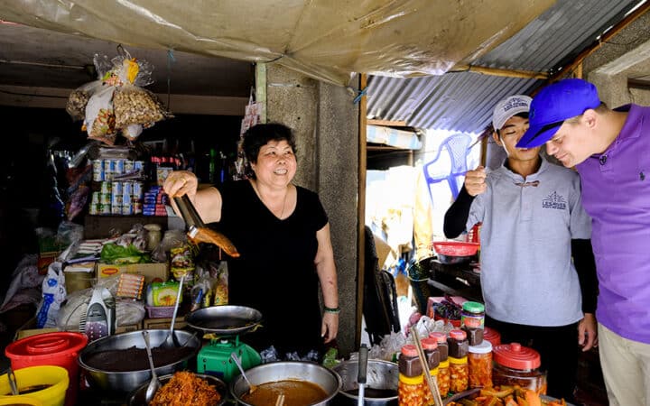 Local market in the Mekong Delta