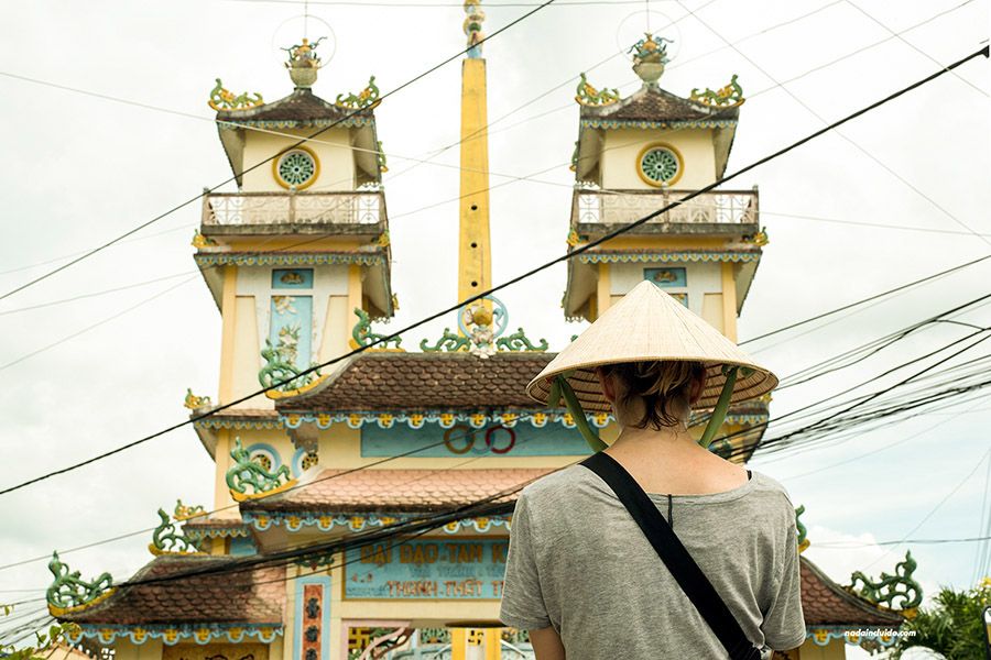 Cao Dai Temple in Mekong Delta