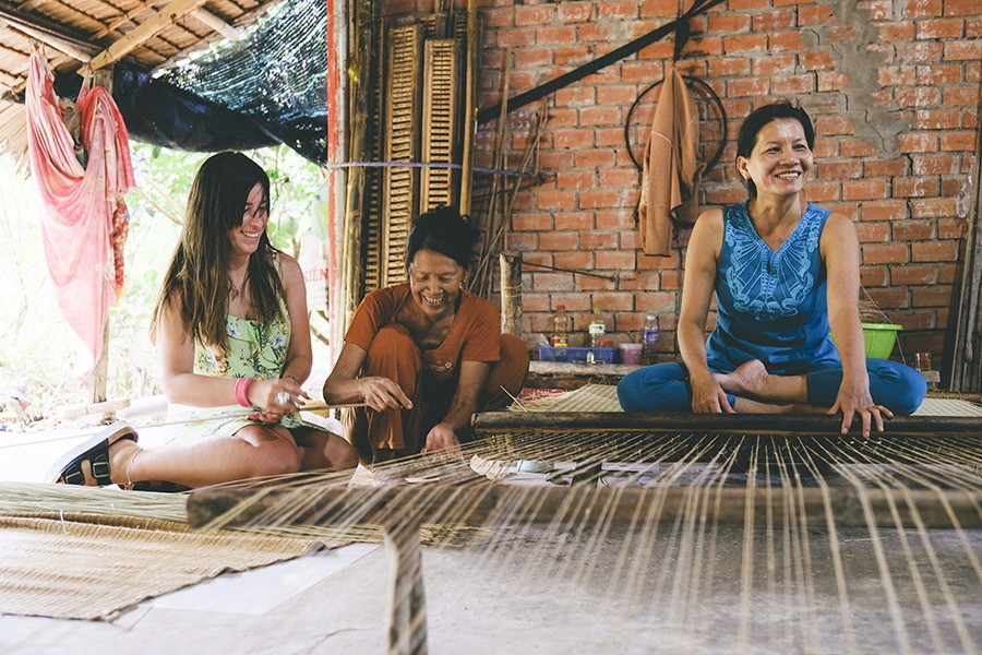 Sedge mat Workshop in Mekong Delta