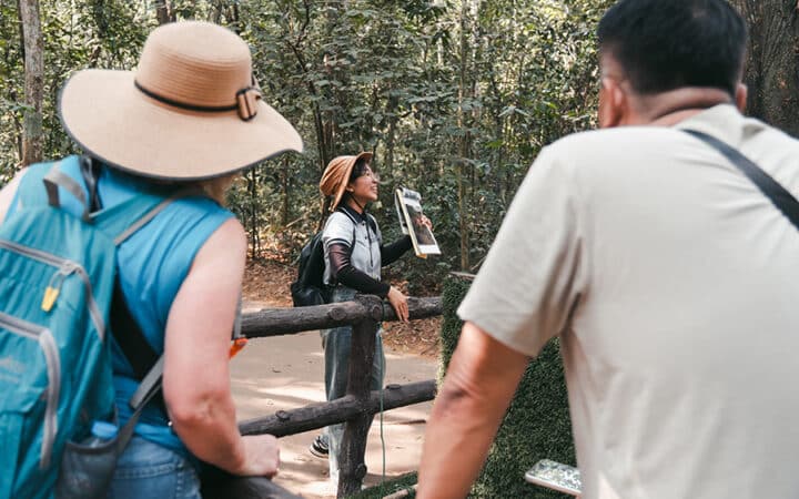 Les Rives Tour guide at Cu Chi Tunnels