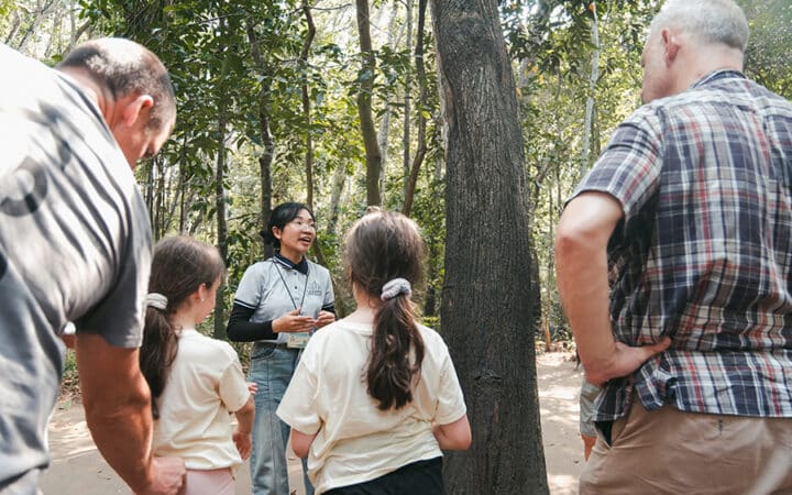 Les Rives Tour guide at Cu Chi Tunnels