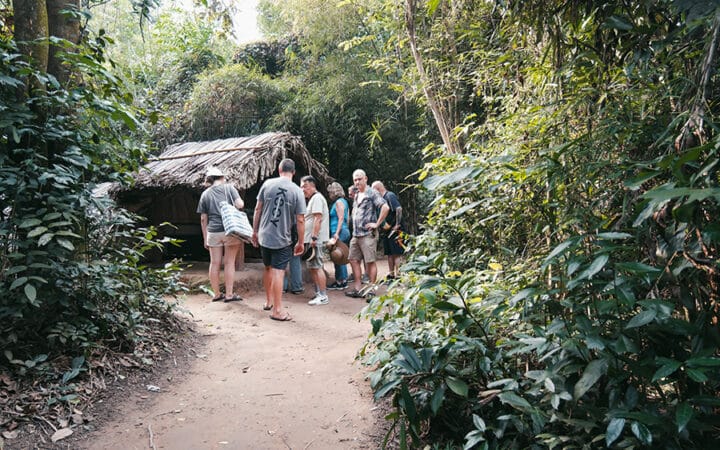 Les Rives Tour guide at Cu Chi Tunnels